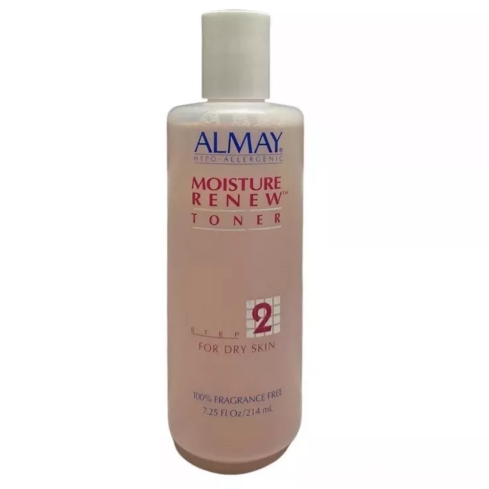Almay Moisture Renew Toner Step 2 For DRY Skin Vintage Pink New 7.25oz